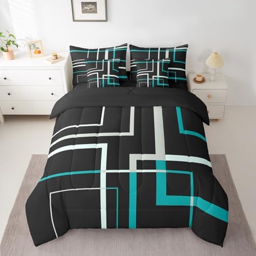 Abstract Square Twin Bedding Set