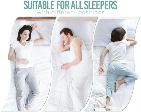 Utopia Bedding Cooling Pillow Set - 950g Multi-Surface Pillow for Better Sleep