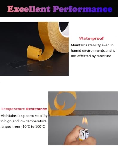 Ultra-Thin Clear Double Sided Tape Heavy Duty 2-Inch x 50 Feet