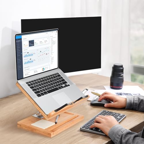 Adjustable 360-Degree Book Holder with Phone Slot