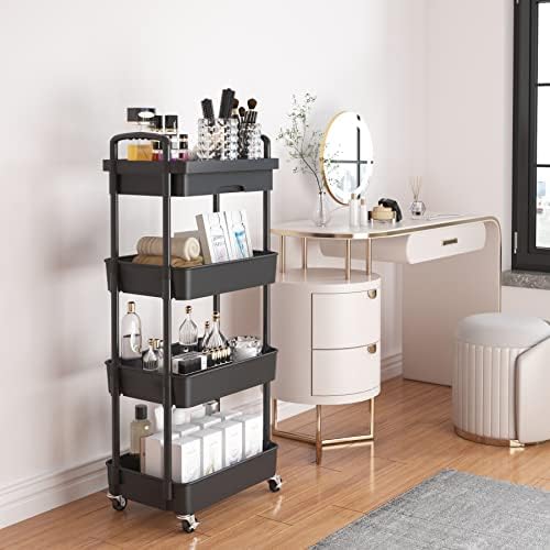 Calmotee 4-Tier Rolling Storage Cart