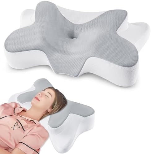 Memory Foam Cervical Pillow for Bed Side Back Stomach Sleepers
