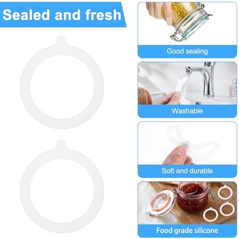 Xinjoduz Airtight Silicone Jar Gaskets