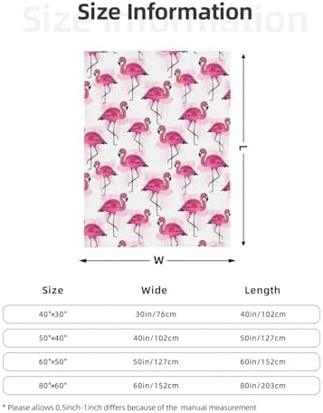 Flamingo Flannel Blanket Premium Anti-Pilling Soft Lightweight