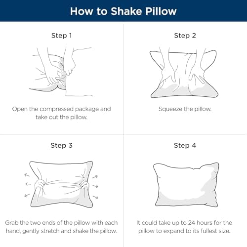 Sturdy Queen Bed Pillows Set Dual Support for Perfect Sleep