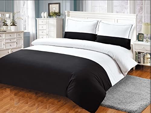 Violet Linen French Sateen Duvet Set Twin Bed 39x82 8-Piece Set