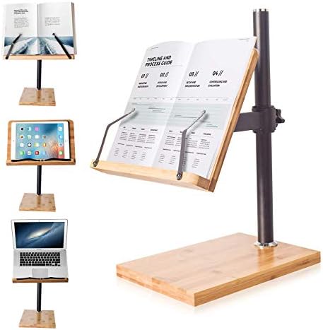 Adjustable Hand-Free Book Stand for Reading