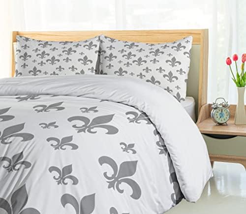 Ambesonne Fleur De Lis Duvet Cover Set