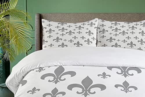 Ambesonne Fleur De Lis Duvet Cover Set