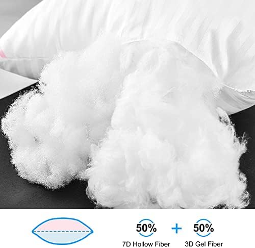 EIUE Hotel Collection Queen Bed Pillows Set for Side Back Sleepers