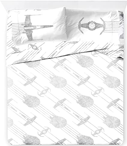 Jay Franco Star Wars Falcon Schematics Queen Size Sheet Set