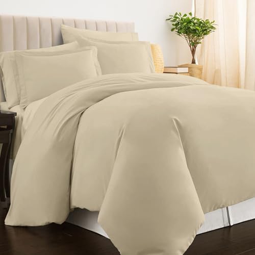 Luxury 400-Thread Queen Duvet Cover Set by Pizuna