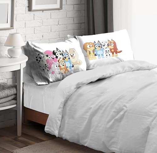 Sunrise Bedtime Reversible Bluey Pillowcases
