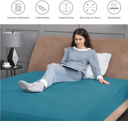 Bedsure King Fitted Sheet - Soft Durable Bedding