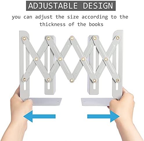Adjustable Metal Bookends for Home Office