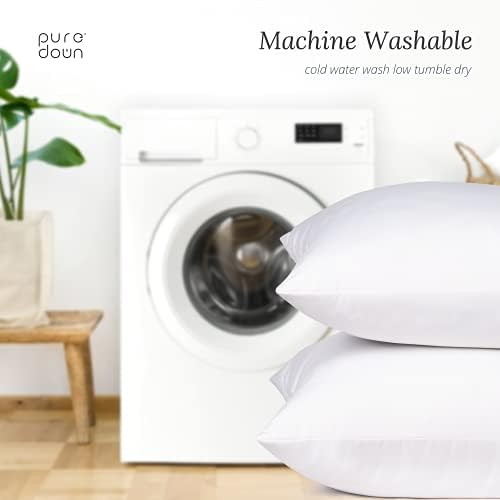 Puredown Euro Pillow 26x26 - 2-Piece Set White