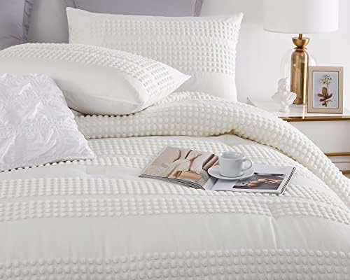 Cupocupa Queen Comforter Set Stylish Boho Farmhouse Bedding for All Seasons