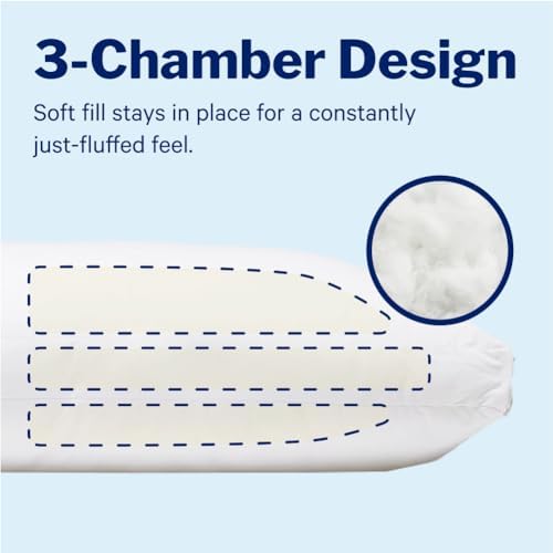 Casper Essential Pillow for Sleeping Two-Pack White True Comfort
