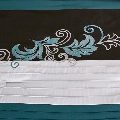 Chezmoi Collection Luxury Leaves Comforter Set
