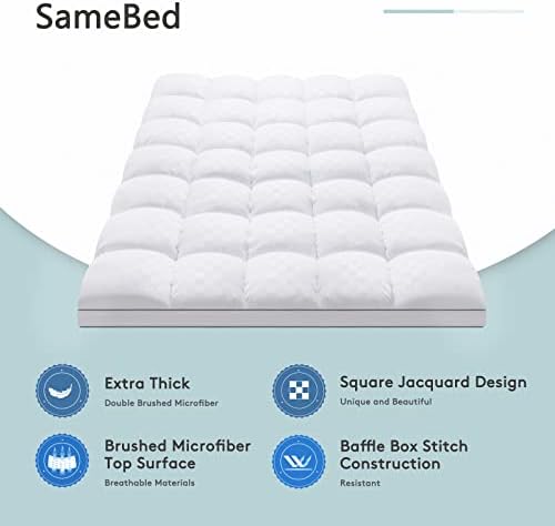 SameBed Queen Mattress Topper with Cooling Protection