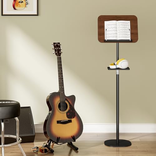 Snughome Adjustable Floor Book Stand with Removable Tray