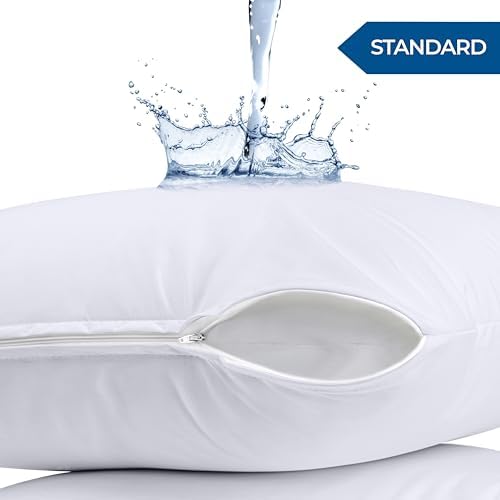 Durable Water-resistant Pillow Covers White