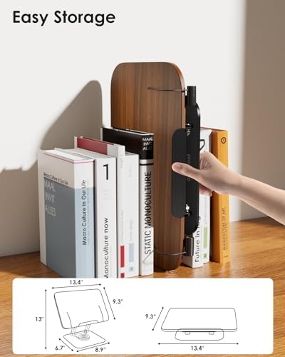 Aboutool Adjustable 360 Swivel Book Holder for Reading Music and Study