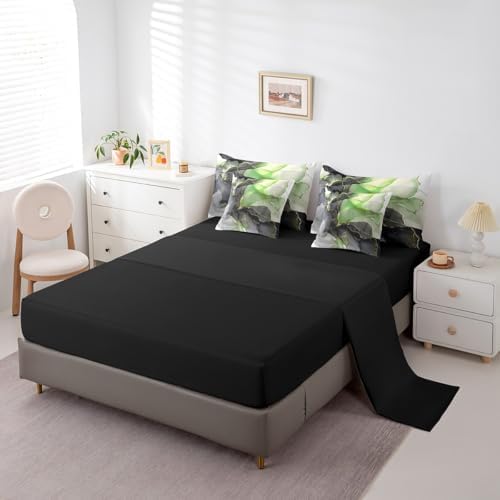 Stunning Black and Green Comforter Set