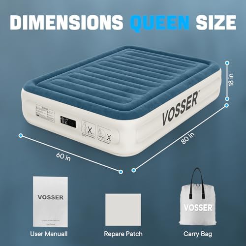 Queen Air Mattress with Built-in Pump