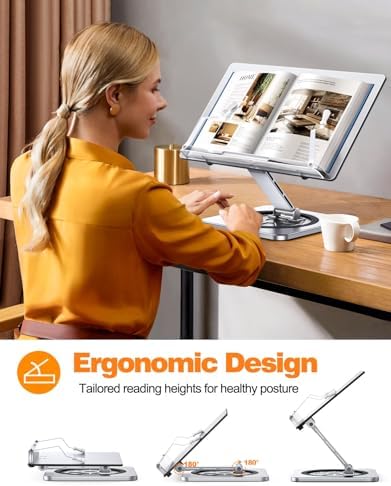 Elevate Your Reading Experience with Our 360 Swivel Book Stand