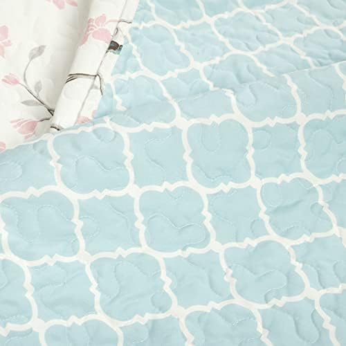 Lush Decor Botanical Bird and Flower Quilt Set King