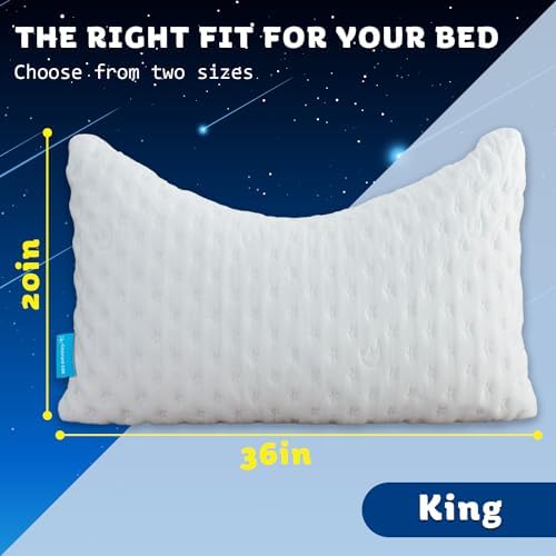 Cooling Memory Foam Pillow for Side Sleepers Curve Relief