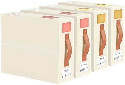 Aokeyee Foldable Sheet Organizers 4 Pack - QueenKing Size