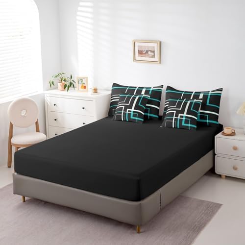Abstract Square Twin Bedding Set