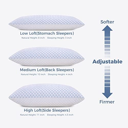 Cooling Memory Foam Pillow Queen Set