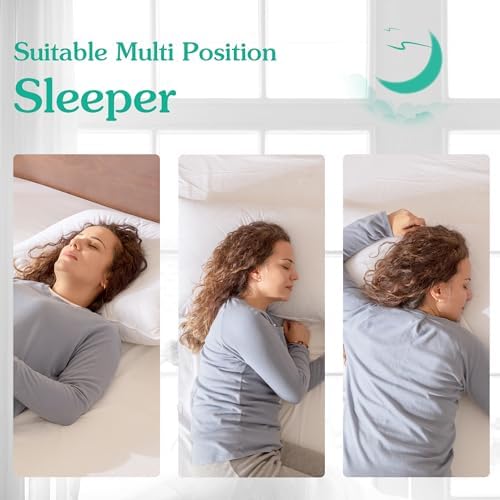 Goose Feather Bed Pillows Soft Supportive 600 Thread King Size