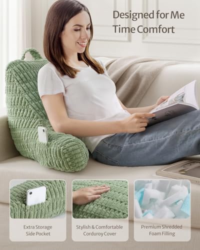 Blissful Diary Reading Pillow - Memory Foam Bed Rest Pillow