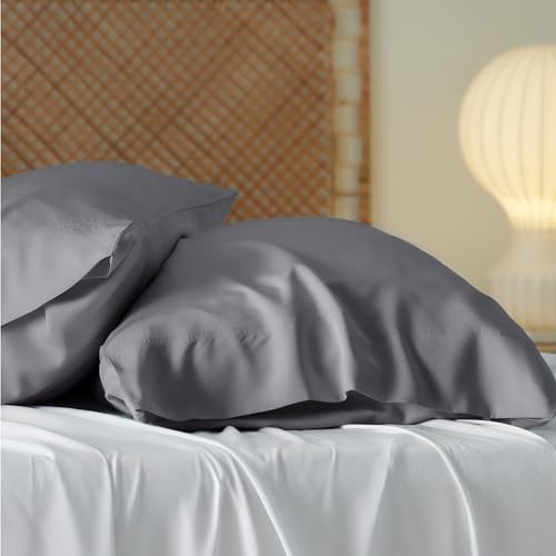 Bedsure 20x30 Pillowcases cooling Bamboo Pillowcase Set for Queen Size