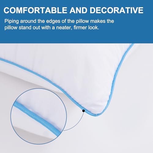 4-Piece Luxury Bed Pillows for Side Back Stomach Sleepers