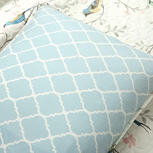 Lush Decor Botanical Bird and Flower Quilt Set King