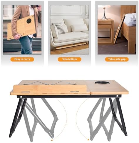 Book Stand for Reading in Bed Bamboo Adjustable