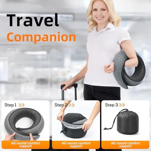 Memory Foam Neck Pillow for Travel