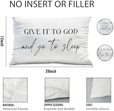 Knibeo 12x20 Flannel Pillow Cover White 1
