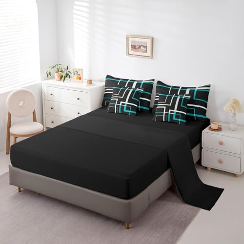 Abstract Square Twin Bedding Set