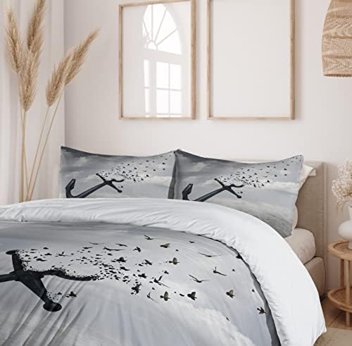 Ambesonne Birds Duvet Cover Set