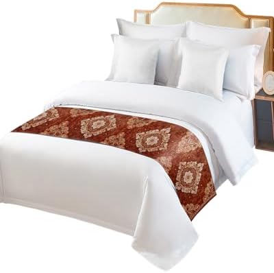 European Flower Bed Runner Full-Size Soft Durable Elegant Stainproof Bedding