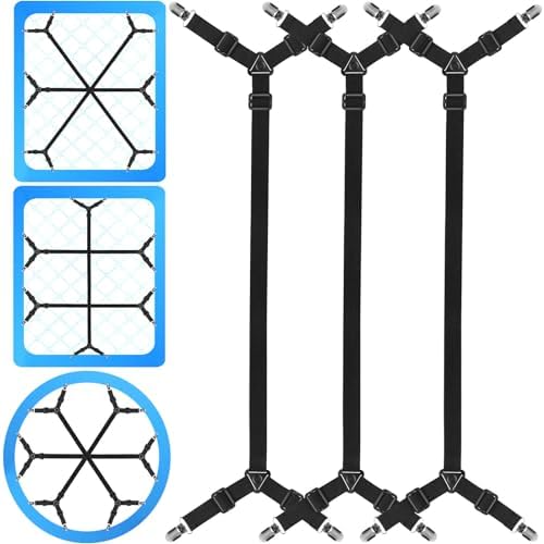 Bed Sheet Holder Straps 3 Piece Set