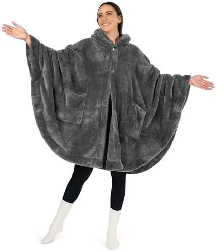 PAVILIA Angel Wrap Hooded Blanket Poncho