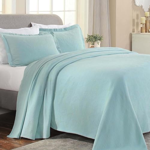 Aqua Full Paisley Bedding Set