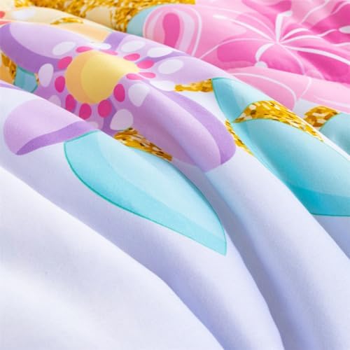 NTBED Unicorn Full Comforter Set for Kids